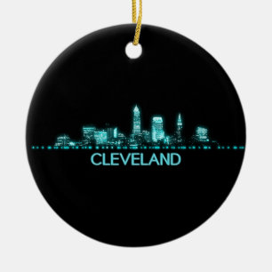 Décoration En Céramique Cleveland Skyline