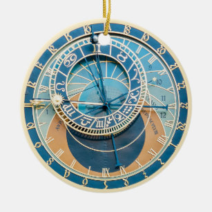 Décoration En Céramique Closeup on Prague Astronomical Clock, Czech R.
