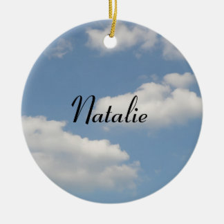 Décoration En Céramique Clouds Cumulus Fluffy Pendentif de message personn
