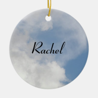 Décoration En Céramique Clouds fluffants Pendentif de message personnalisé