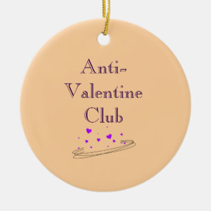 Décoration En Céramique Club Anti Saint-Valentin Mignon Art Minimaliste Pa
