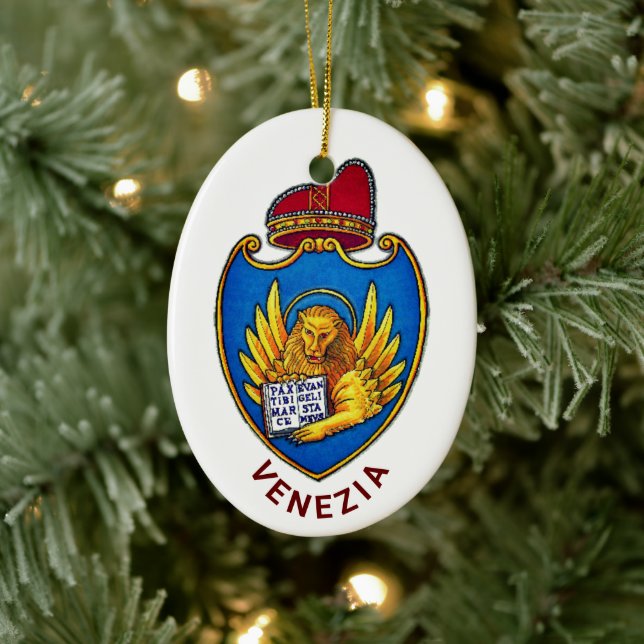 Décoration En Céramique Coat of Arms of Venice, Italy (Arbre)