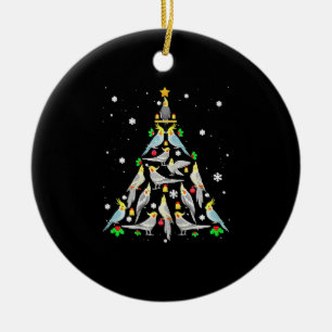 Décoration En Céramique Cockatiel Christmas Tree Drôle Cockatiel Bird Chri