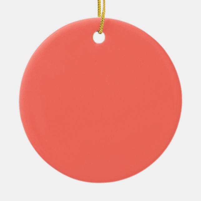 Décoration En Céramique Code hexadécimal de corail FF6F61 (Devant)