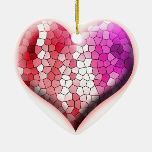 Décoration En Céramique cœur amour cœurs personnalisé personnaliser Annive