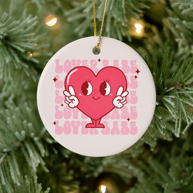 Décoration En Céramique Coeur de bébé mignon (Arbre)