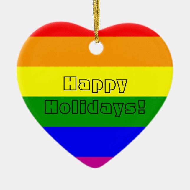 Décoration En Céramique Coeur de fierté (Devant)