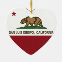 coeur de San Luis Obispo de drapeau de la