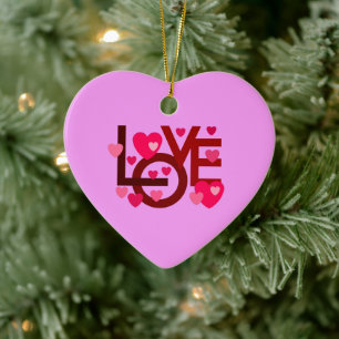 Décoration En Céramique coeur pour amoureux