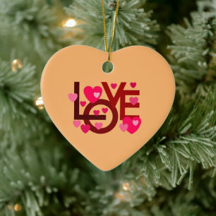 Décoration En Céramique coeur pour amoureux