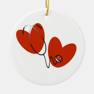 Décoration En Céramique Coeurs et T-shirts et cadeaux de stéthoscope