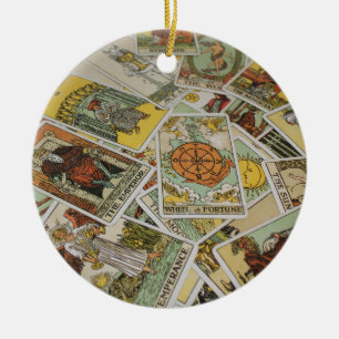 Décoration En Céramique Coffret motif de cartes Tarot