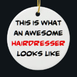 Décoration En Céramique coiffeur, génial<br><div class="desc">coiffeur génial</div>