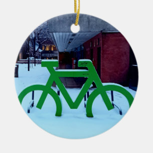 Décoration En Céramique Coincé dans la neige