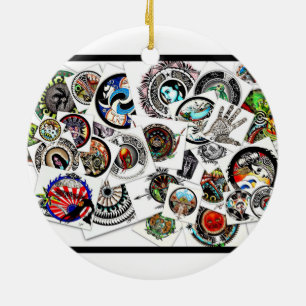 Décoration En Céramique Collage des dessins