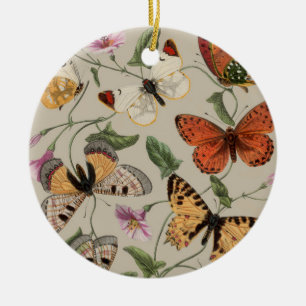 Décoration En Céramique Collection de la papillon Moth Nature Dessin