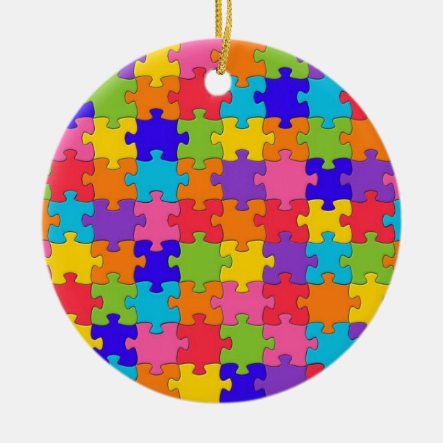 Décoration En Céramique Collection puzzled (Devant)