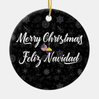 Décoration En Céramique Colombian American With Custom Year Bilingual