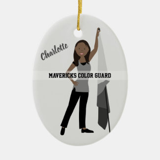Décoration En Céramique Color Guard African American Grey & Black