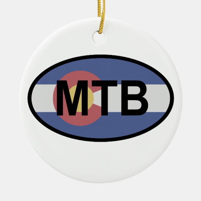 Décoration En Céramique Colorado Drapeau VTT (Devant)