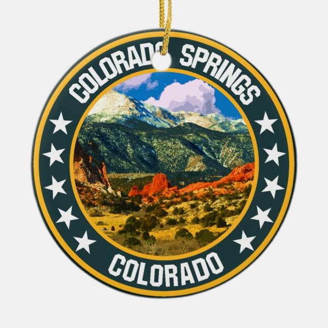 Décoration En Céramique Colorado Springs (Devant)