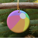 Décoration En Céramique Coloré Summer Beach Ball Circle Ornament<br><div class="desc">Coloré Summer Beach Ball Circle Ornement,  arc-en-ciel,  violet,  bleu,  vert,  jaune,  orange,  rose,  pastel.</div>