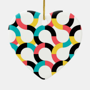 Décoration En Céramique Coloré, tendance, gai, fun moderne géométrique