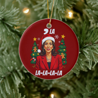 Décoration En Céramique Comma La Kamala Harris Christmas