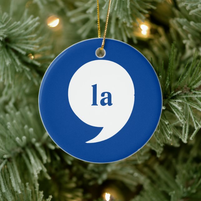 Décoration En Céramique comma-la / Kamala Harris pour le président 2024 (Arbre)