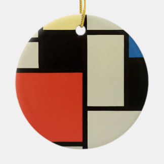 Décoration En Céramique Composition mondrienne Art moderne de la peinture