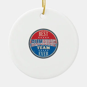 Décoration En Céramique Conception de badge vintage patriotique d'équipe d