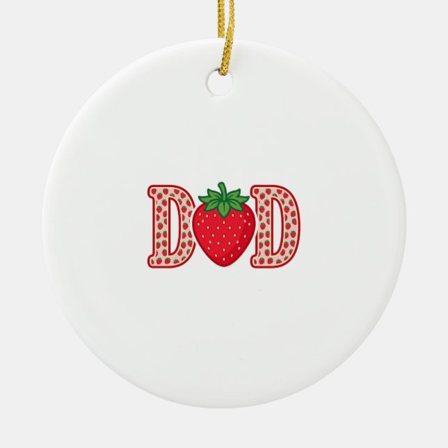 Décoration En Céramique Conception de chemise vectorielle lettrage fraise  (Devant)