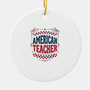 Décoration En Céramique Conception de chemise vintage patriotique pour ens