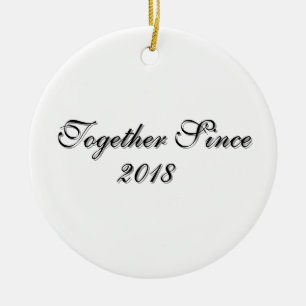 Décoration En Céramique Conception de couple personnalisée depuis l'année