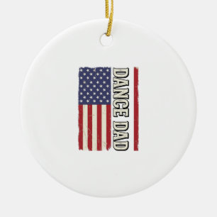 Décoration En Céramique Conception de T-shirt de drapeau vintage patriotiq