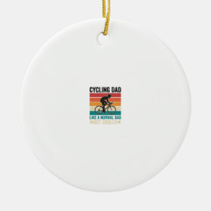Décoration En Céramique Conception de T-Shirt de Papa Cycliste Vintage pou