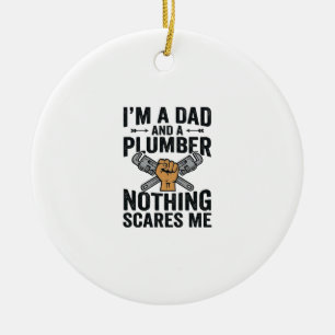 Décoration En Céramique Conception de t-shirt vintage Papa Plombier Rien n