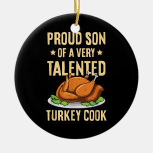 Décoration En Céramique Conception de Thanksgiving pour un fils de cuisini