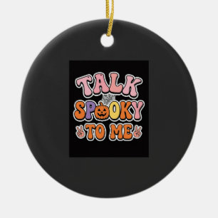 Décoration En Céramique Conception Spooky Talk Spooky To Me Halloween_1