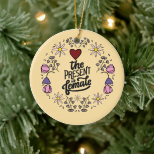 Décoration En Céramique Conception unique pour femmes avec un message posi