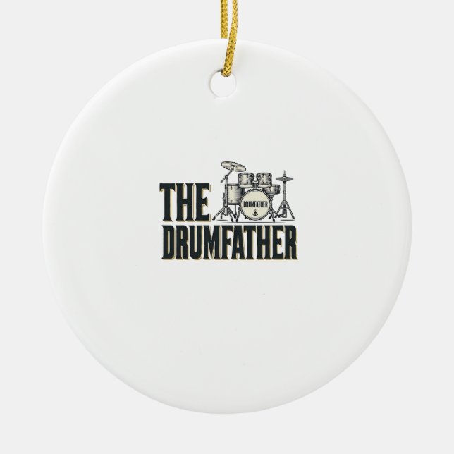 Décoration En Céramique Conception vectorielle de citation de batteur Drum (Devant)