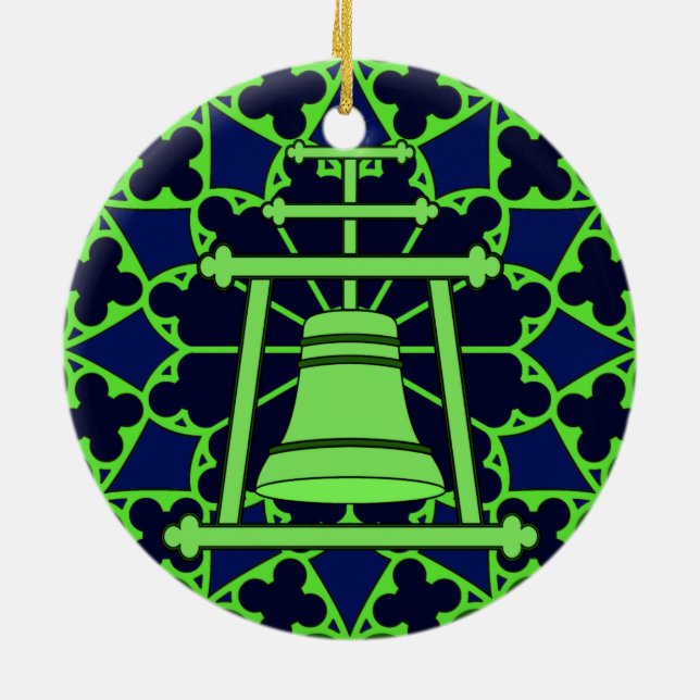 Décoration En Céramique Conception verte/de bleu en verre souillé de (Dos)