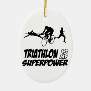 Décoration En Céramique Conceptions de triathlon