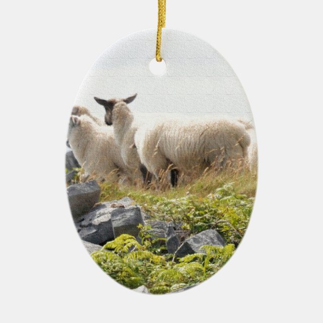 Décoration En Céramique Conceptions originales - Moutons dans un champ (Devant)