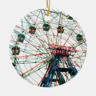 Décoration En Céramique Coney Island Wonder Wheel Brooklyn New York City