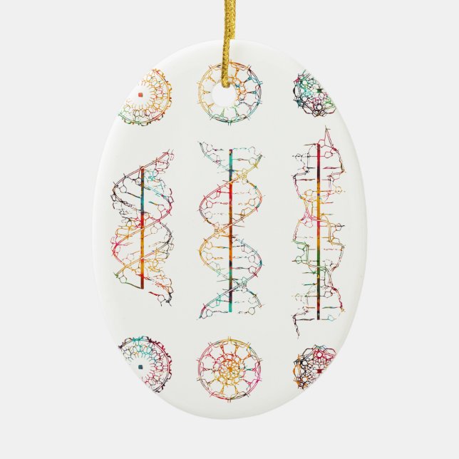 Décoration En Céramique conformation de l'hélice de l'ADN (Devant)