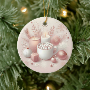Décoration En Céramique Confortable Vacances Pastel Doux Rose
