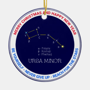 Décoration En Céramique Constellation de l'hémisphère Nord Ursa mineure