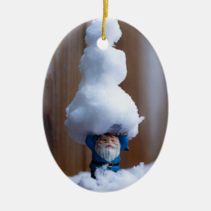 Décoration En Céramique Construction d'un Snowman V