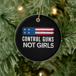 Décoration En Céramique Contrôlez les armes et non les filles